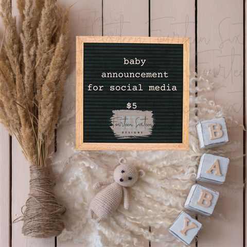 Baby Announcement (digital only)