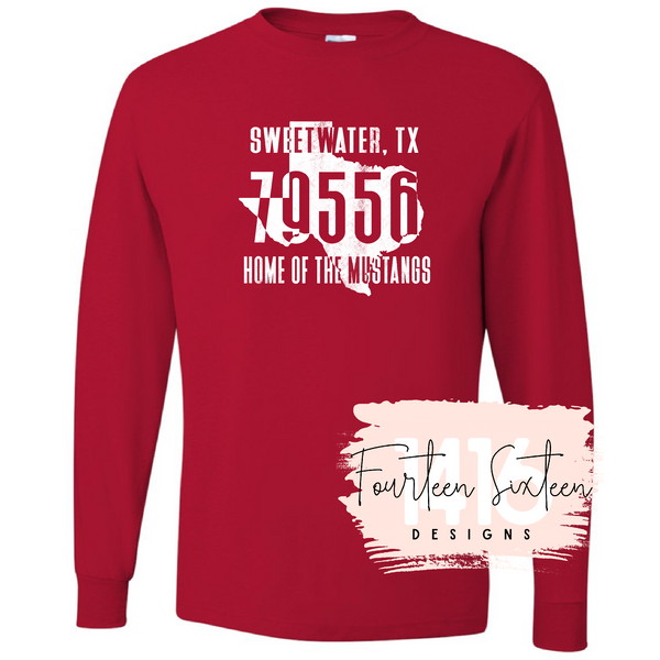 Long Sleeve Zip Code tees