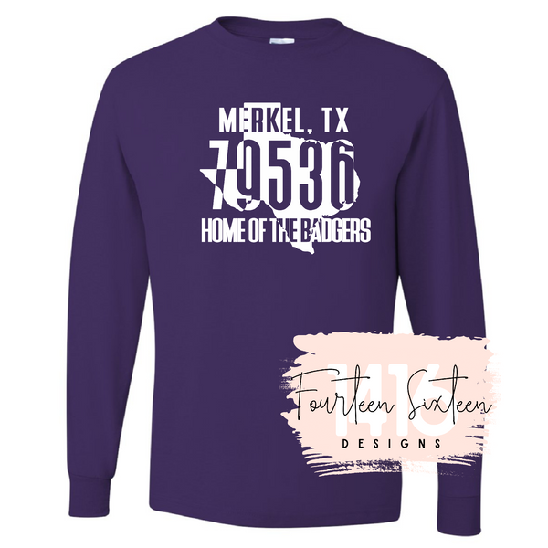 Long Sleeve Zip Code tees