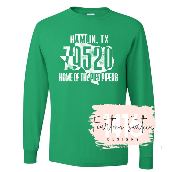 Long Sleeve Zip Code tees