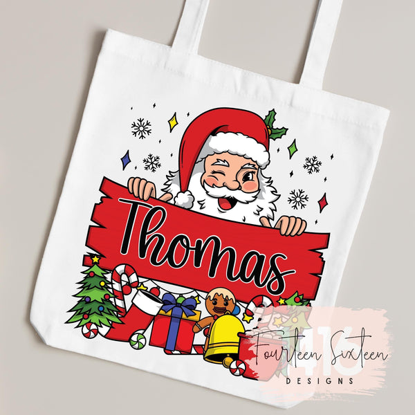 Santa Name Bag