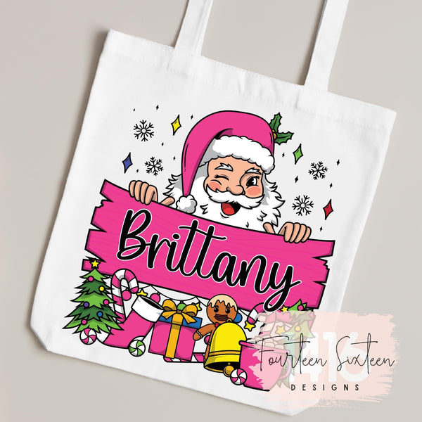 Santa Name Bag