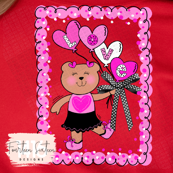 Love balloons Vday tee