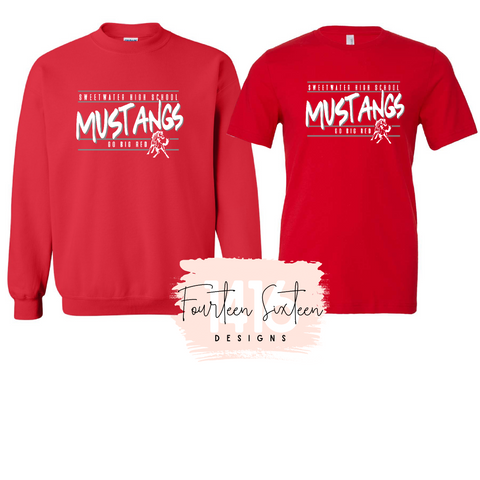 SHS Mustangs Tee or Sweatshirt