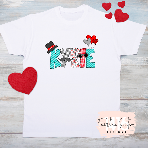 Youth Valentine Name Tee